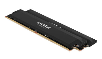 Crucial Pro 64GB (2x32GB) DDR5 UDIMM 6000MHz CL40 Black Heat Spreader Support In image 0