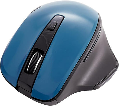 Verbatim 2.4G Wireless Ergonomic LED Silent Mouse - Noiseless and Silent Click Computer Mouse with Nano Receiver for Mac and PC - Graphite