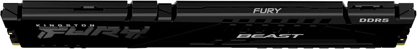 Kingston Fury Beast Black DDR5 32GB 5600MT/s CL36 DIMM Desktop Gaming Memory Single Module AMD Expo and Intel XMP - KF556C36BBE-32