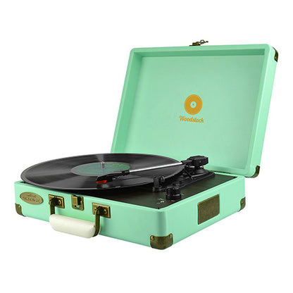 mbeat® Woodstock Retro Turntable Player TIIFFANY BLUE image 0
