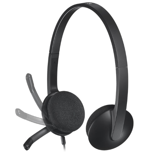 Logitech H340 Plug-and-Play USB Headset with Noise Cancelling Microphone Comfort image 2