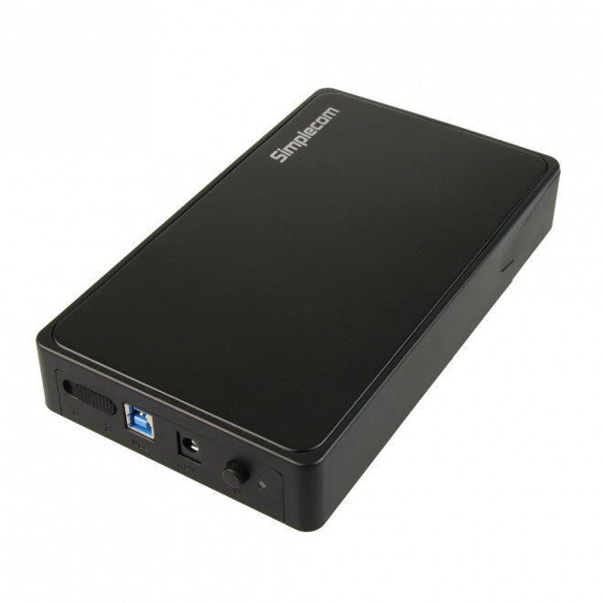 Simplecom SE325 Tool Free 3.5' SATA HDD to USB 3.0 Hard Drive Enclosure - Black image 0