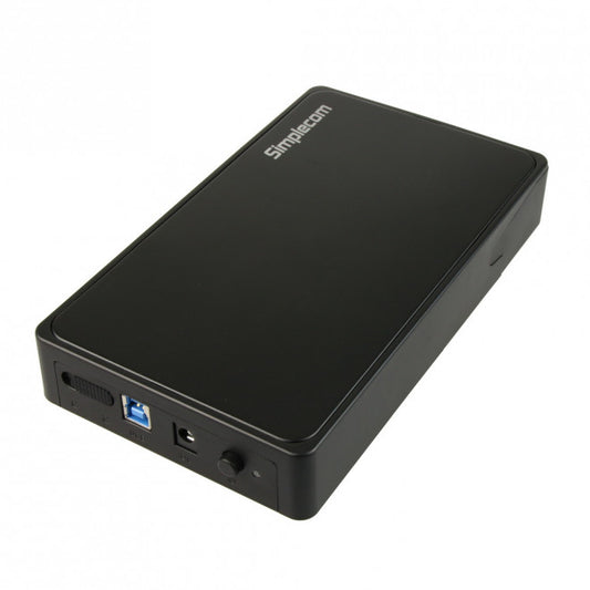 Simplecom SE325 Tool Free 3.5' SATA HDD to USB 3.0 Hard Drive Enclosure - Black image 0