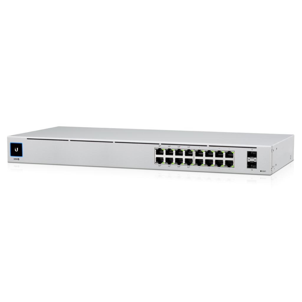 Ubiquiti UniFi 16-port Managed Gigabit Switch - 8x PoE+ Ports, 8x Gigabit Ethern image 0