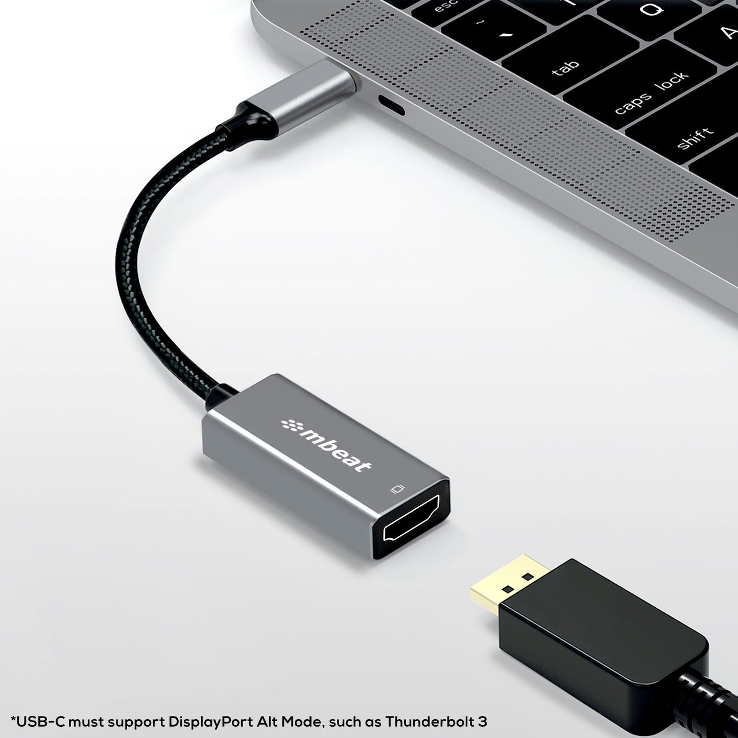 mbeat Tough Link 1.8m Display Port Cable v1.4 - Connects Computer, Laptop to HDT image 2