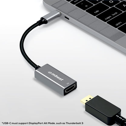 mbeat Tough Link 1.8m Display Port Cable v1.4 - Connects Computer, Laptop to HDT image 2