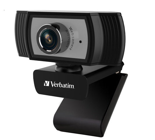Verbatim 1080p Full HD Webcam - Black/Silver FHD 1920x1080, 2.0 Mega Pixels, Com image 0