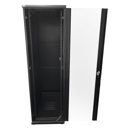 LDR Assembled 42U Server Rack Cabinet (600mm x 1000mm) Glass Door, 1x 8-Port PDU image 1
