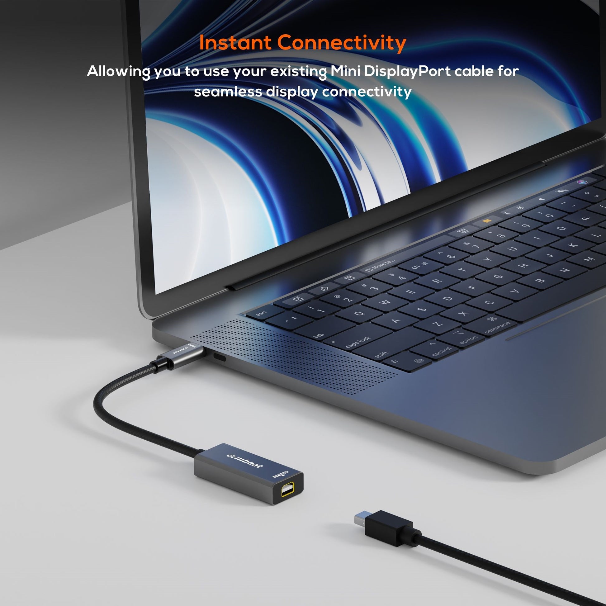 mbeat Tough Link USB-C to Mini DisplayPort Adapter  Host Interface: USB-C 3.2 Ge image 1