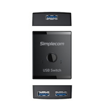 Simplecom KM125 Bi-Directional 2-Way USB 3.0 Switch 1 In 2 Out (2 In 1 Out) 5Gbp image 2