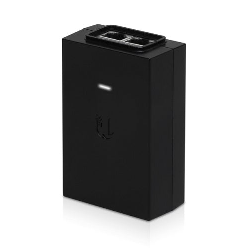 Ubiquiti POE Injector, 24V DC, 30W, Gigabit Ethernet, Black, Surge and Clamping image 0