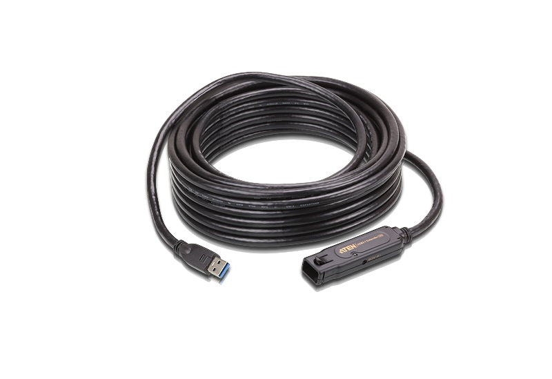 Aten USB 3.1 Gen 1 10m Extender Cable with AC Adapter, support 5 Gbps data-rate, image 1