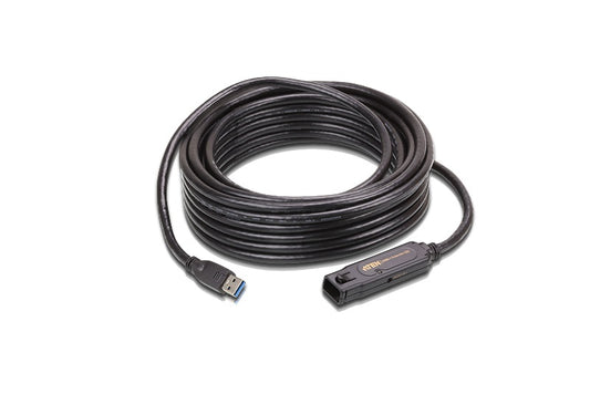 Aten USB 3.1 Gen 1 10m Extender Cable with AC Adapter, support 5 Gbps data-rate, image 1