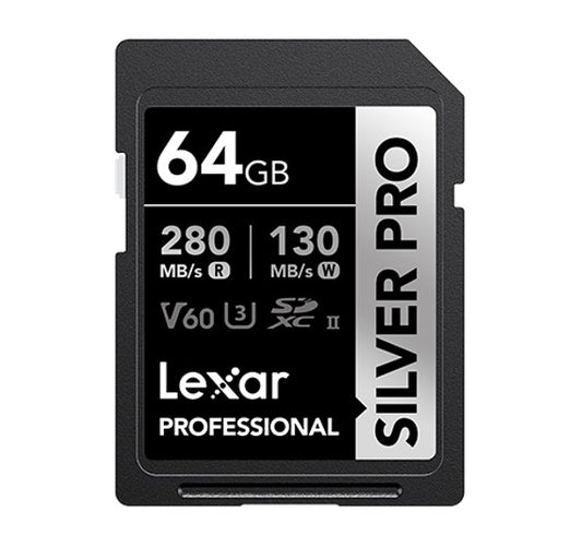 Lexar Professional SILVER PRO 64GB SDXC™ UHS-II Card 64GB—C10, UHS-II(U3), V image 0