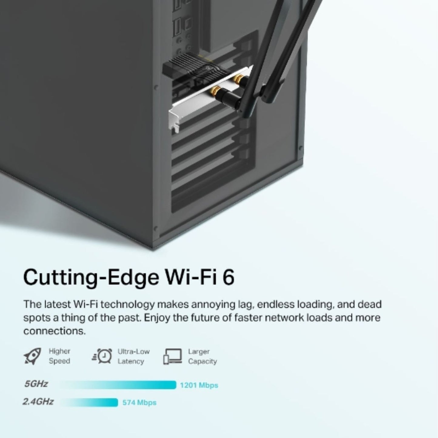 TP-Link Archer TX20E AX1800 Wi-Fi 6 Bluetooth 5.2 PCIe Adapter, 1201Mbps@5GHz, 5 image 1