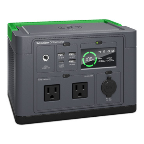 APC OffGrid Portable Power Station 330, 120V, 332Wh Lithium-ion, LCD, 2 NEMA, Si image 3