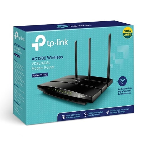 TP-Link Archer VR400 AC1200 Wireless VDSL/ADSL Modem Router 1.2Gbps 867Mbps @ 5G image 3