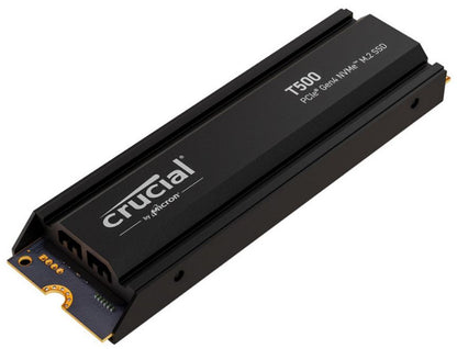 Crucial T500 1TB Gen4 NVMe SSD Heatsink - 7300/6800 MB/s R/W 600TBW 1440K IOPs 1 image 1