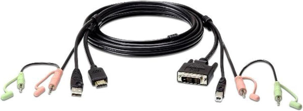 Aten USB HDMI to DVI-D KVM Cable with Audio, Size 1.8 Meter