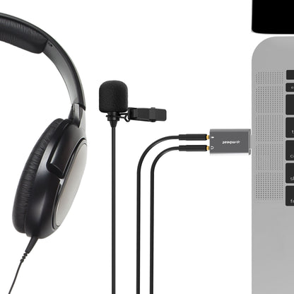 mbeat Elite USB to 3.5mm Audio and Microphone Adapter - Add Headphone Audio Jack image 2