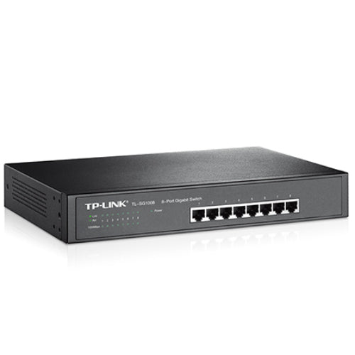 TP-Link TL-SG1008 8-Port Gigabit Unmanaged Switch 13' Desktop Rackmountable Stee image 1