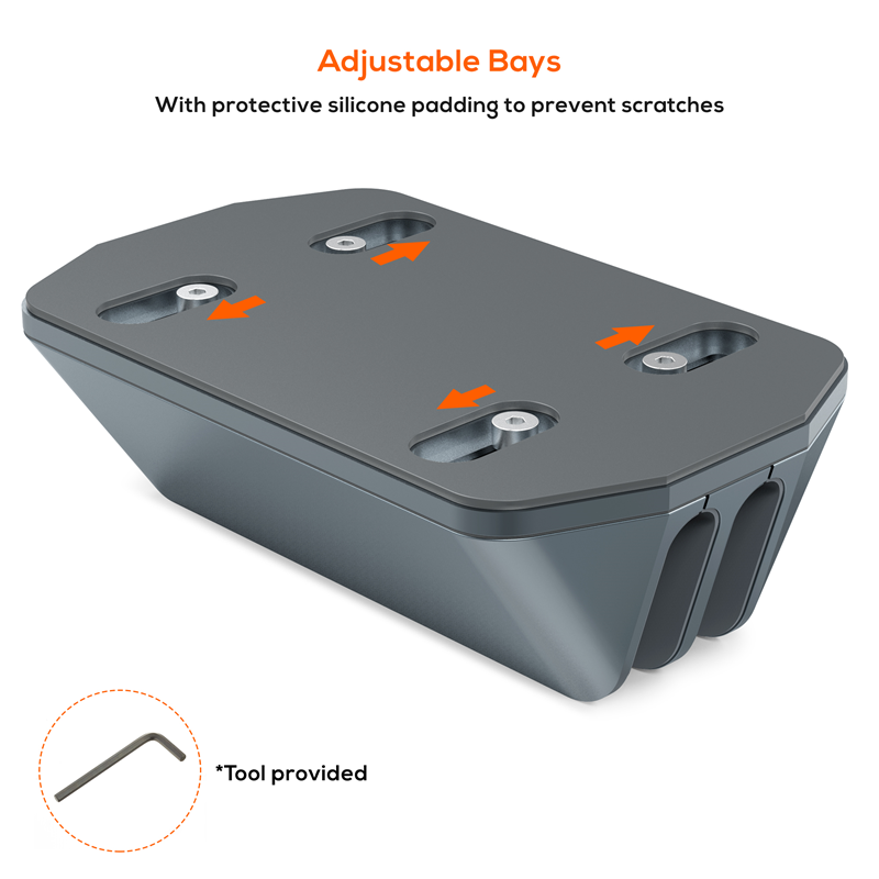 mbeat®  Stage S5 Adjustable Dual Bay Tablet, Laptop and MacBook Vertical Stand image 2