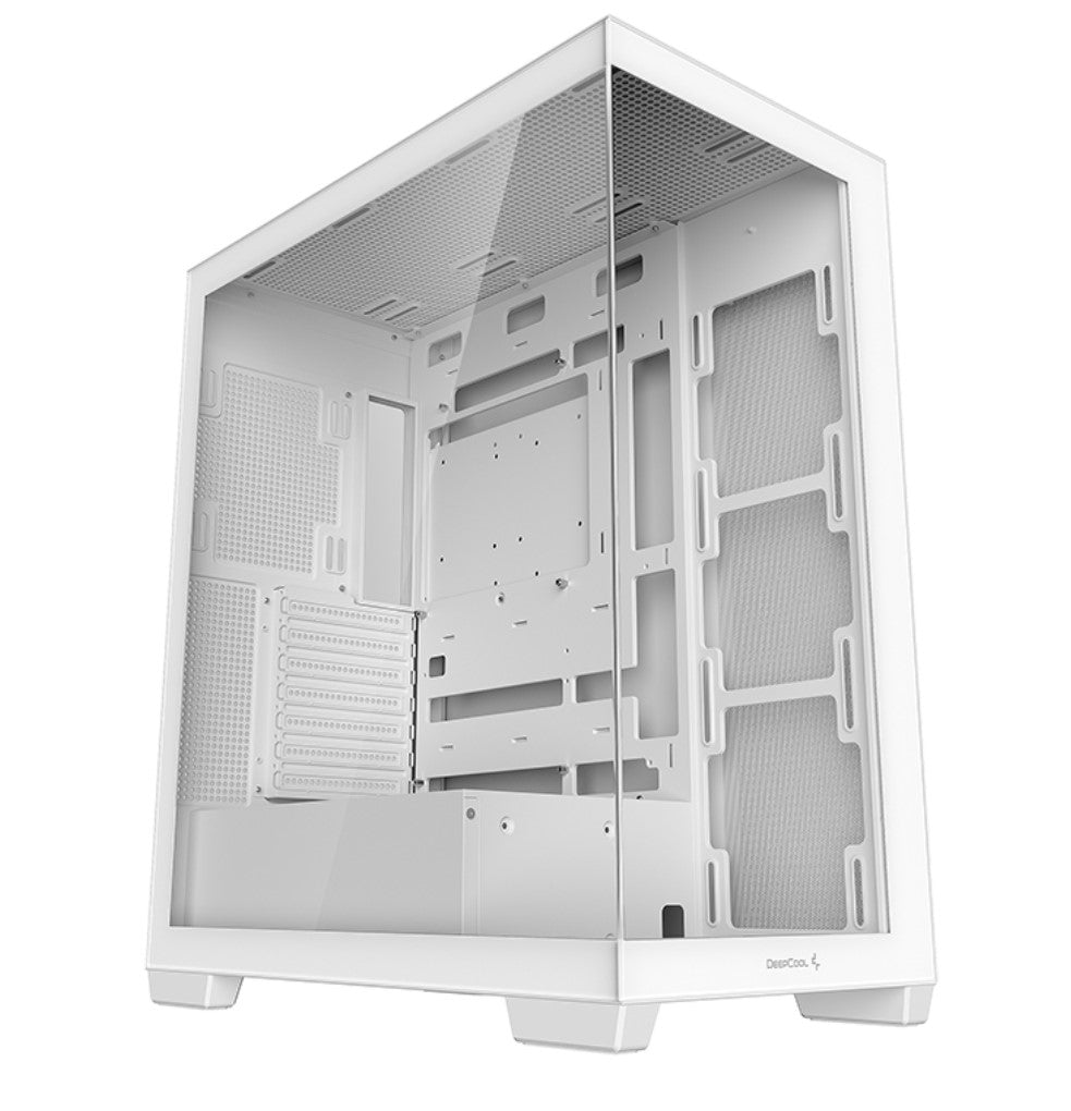 DeepCool CG580 White Panoramic ATX Mid-Tower Case, Up to 2x 360mm Radiators, 9x1 image 0