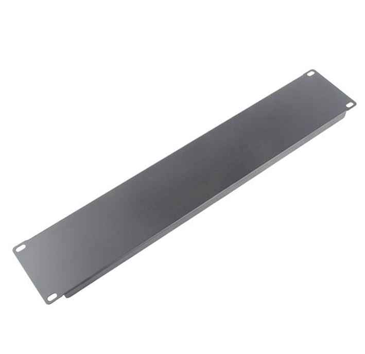 LDR 2U 19' Blanking Panel - Rack Mountable 19' - Black Metal Construction image 0