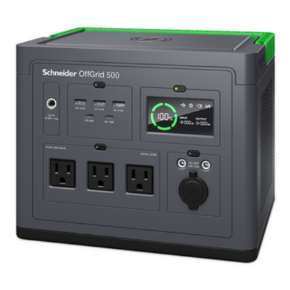 APC OffGrid Portable Power Station 500, 120V, 517Wh Lithium-ion, LCD, 3 NEMA, Si image 0