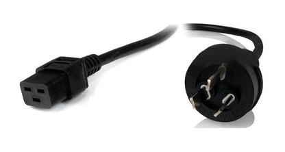 8Ware Power Cable 2m 3-Pin AU to IEC C19 Male to Female image 0