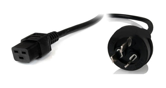 8Ware Power Cable 2m 3-Pin AU to IEC C19 Male to Female image 0