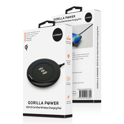 mbeat Gorilla Power 10W Qi Certified Wireless Charging Pad image 3