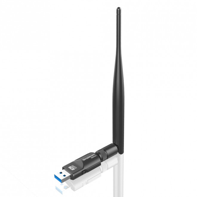 Simplecom NW621 AC1200 WiFi Dual Band USB Adapter with 5dBi High Gain Antenna image 0