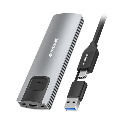 mbeat 10Gbps M.2 NVMe SATA SSD Enclosure  Easily install  Versatile Storage Opti image 0