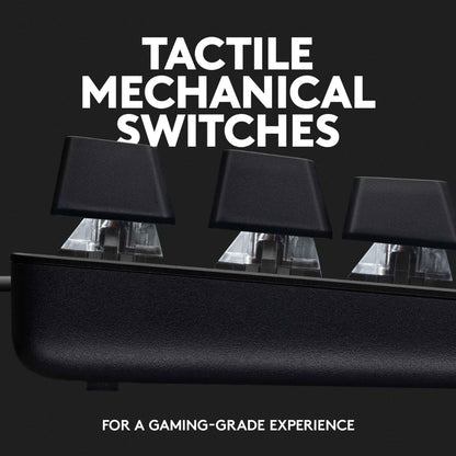 Logitech G413 TKL SE MECHANICAL GAMING KEYBOARD  PBT Keycaps Aluminum top case U image 2
