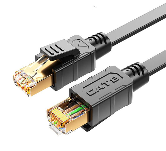 8Ware CAT8 Cable 1m - Grey Color RJ45 Ethernet Network LAN UTP Patch Cord Snagle image 0