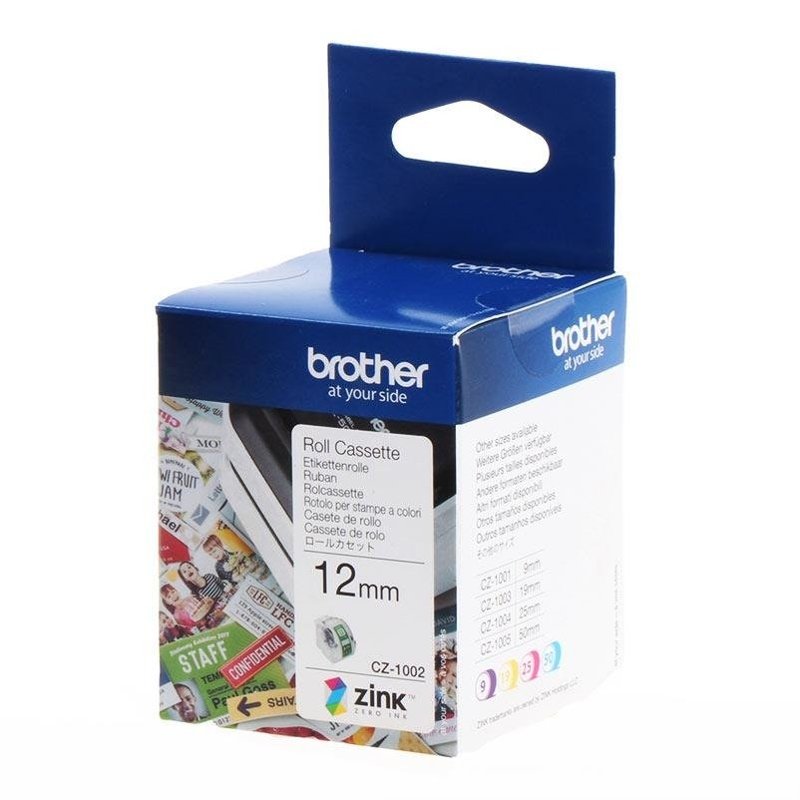 Brother CZ-1002 12mm Cassette Roll, 5m Length image 0
