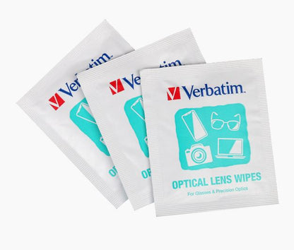 Verbatim Screens, Monitor, Glasses, Window Cleaning Wipes - 25pcs image 1