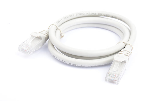 8Ware CAT6A Cable 1m - Grey Color RJ45 Ethernet Network LAN UTP Patch Cord Snagl image 1