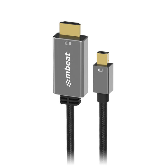 mbeat 'Tough Link' 1.8m Mini DisplayPort to HDMI Cable - Space Grey image 0