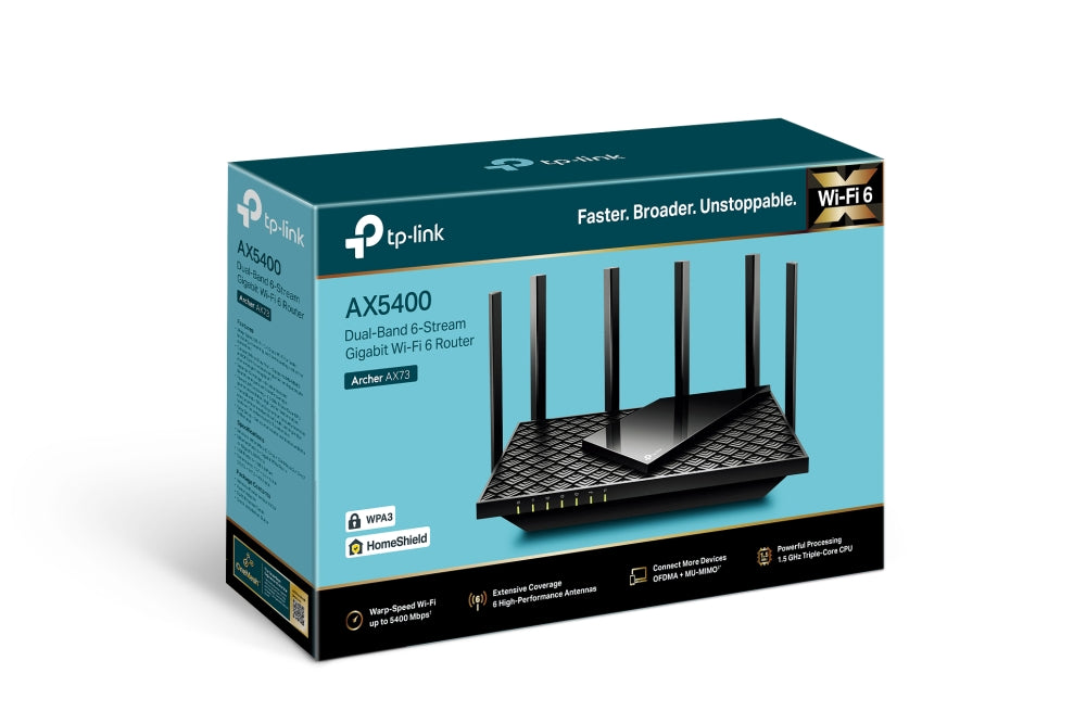 TP-Link Archer AX72 AX5400 Dual-Band Gigabit Wi-Fi 6 Router, MU-MIMO, OFDMA, 6x image 3