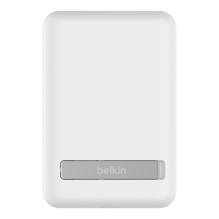 Belkin BoostCharge Magnetic Wireless Power Bank 5K + Stand - White (BPD004btWT), image 2