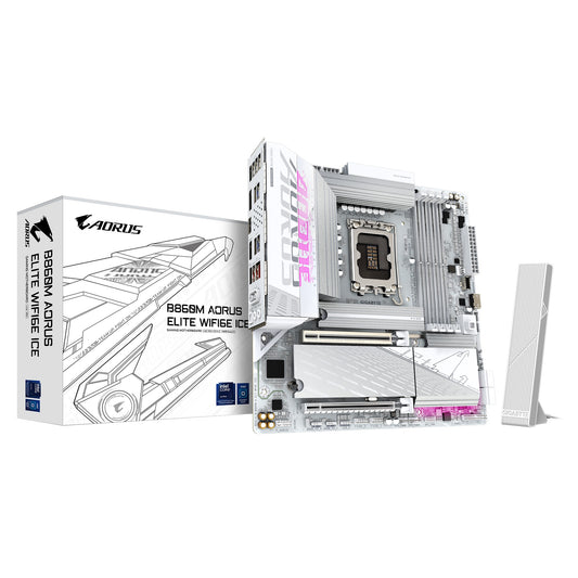 Gigabyte M/B B860M A ELT WF6E ICE 1.0, Intel ® B860, 4 x DDR5 up to 256 GB, 2x image 0