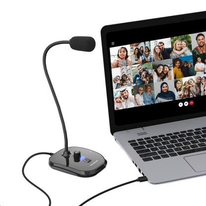 Simplecom UM360 Plug and Play USB Desktop Microphone with Headphone Jack image 3