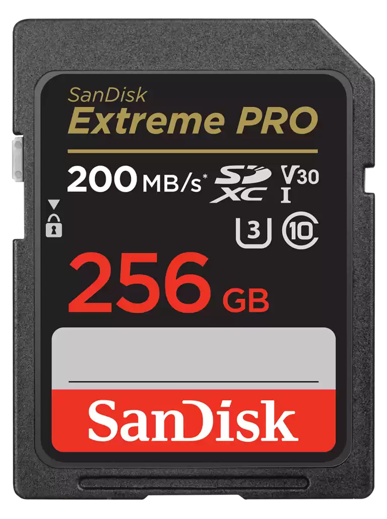 SanDisk 256GB Extreme PRO Memory Card 200MB/s Full HD & 4K UHD Class 30 Speed Sh image 0