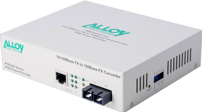 Alloy POE200SC  10/100Base-TX to 100Base-FX Multimode Fibre (SC) Converter, prov image 0
