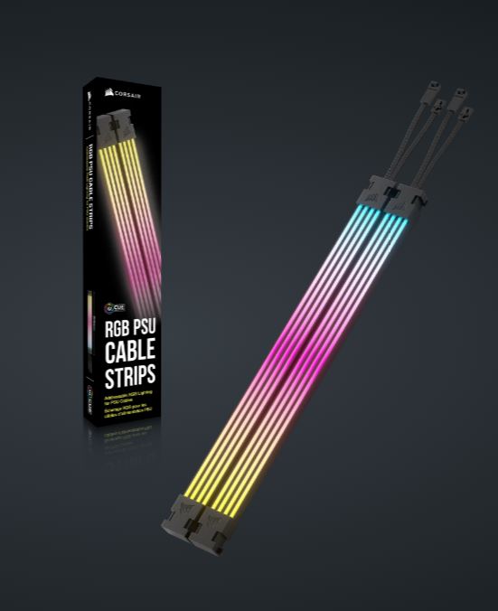 Corsair ARGB PSU Cable Strips image 1