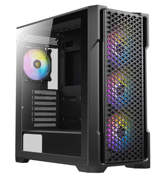 Antec AX90 ATX, 2x 360mm Radiator Support, 4x ARGB 12CM Fans 3x Front & 1x Rear image 1