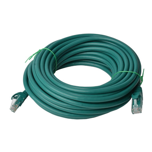8Ware CAT6A Cable 30m - Green Color RJ45 Ethernet Network LAN UTP Patch Cord Sna image 0