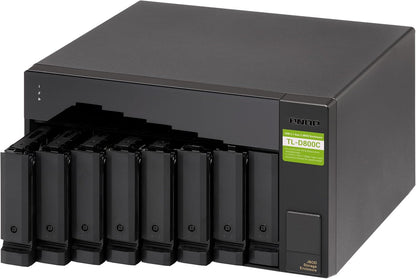 QNAP TL-D800C 8 Bay Desktop JBOD Storage Enclosure with USB 3.2 Gen 2 Type-C Connectivity